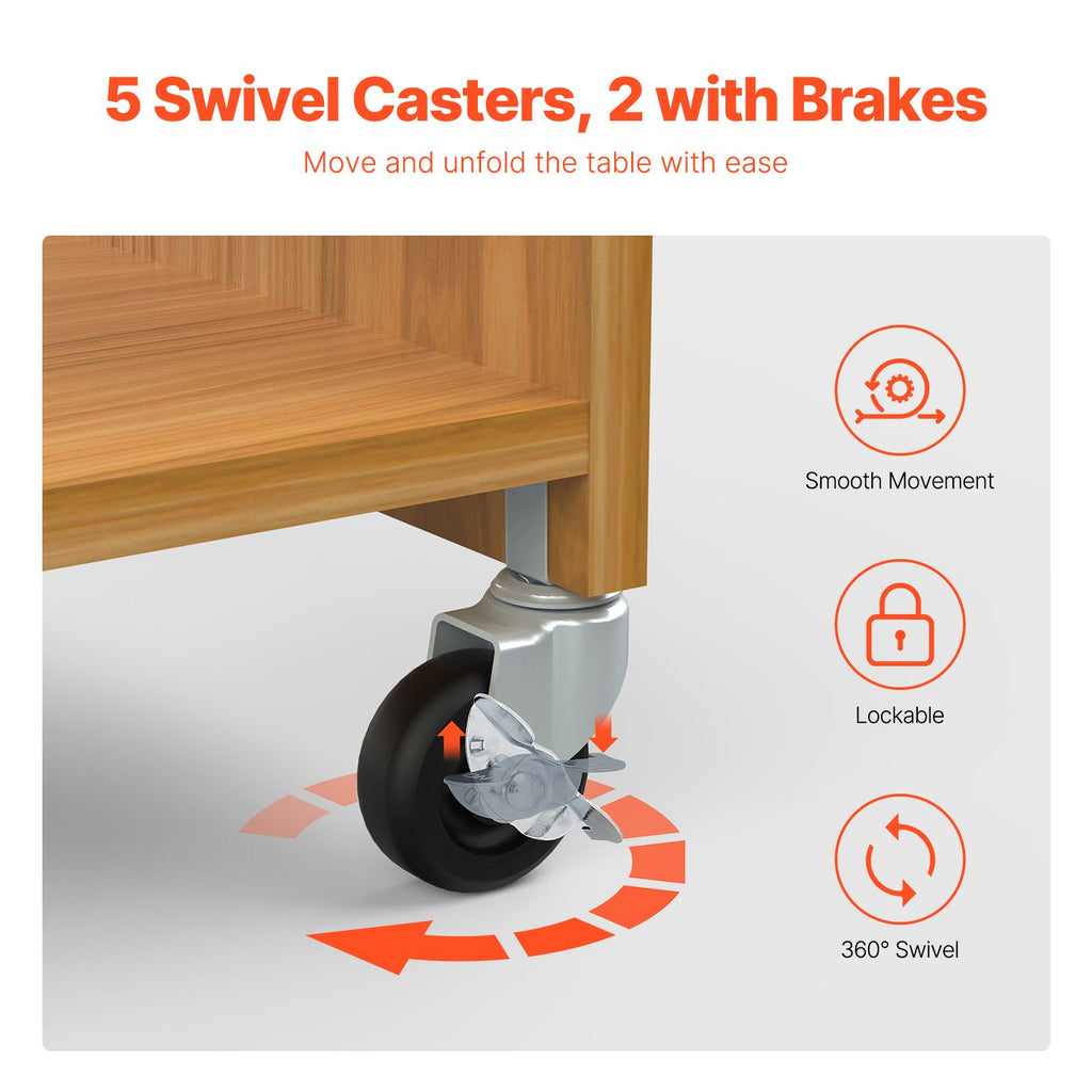 Folding Sewing Table with Storage – product view 4 of 12