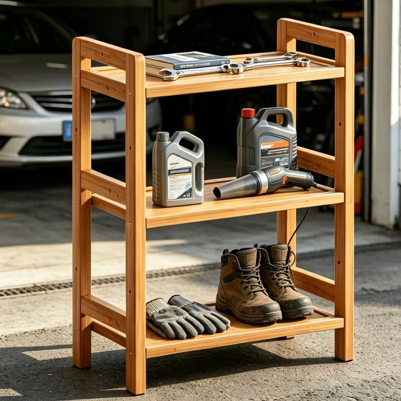 3-Tier Bamboo Storage Shelf – main product view