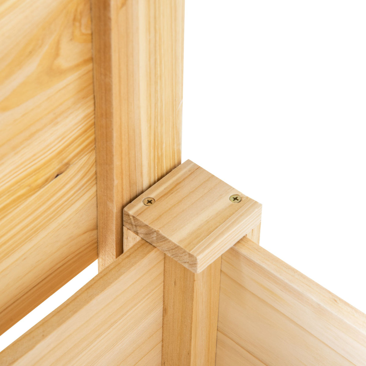 Set of 3 Elevated Fir Wood Planters with Liners – product view 8 of 11