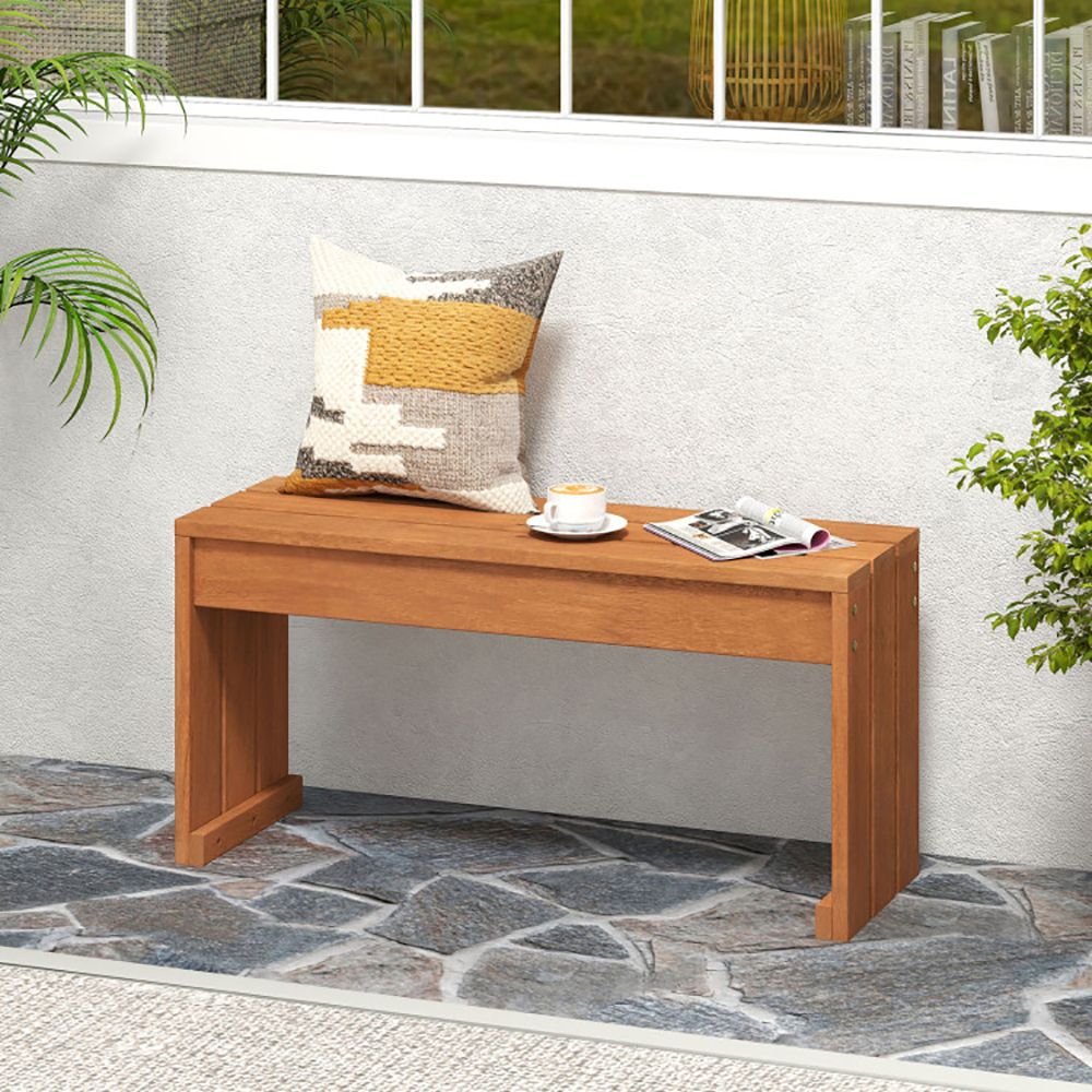 2-Person Solid Wood Garden Bench – product view 2 of 12