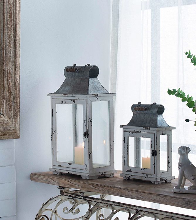 Decorative Wooden Hurricane Candle Lantern – product view 10 of 16