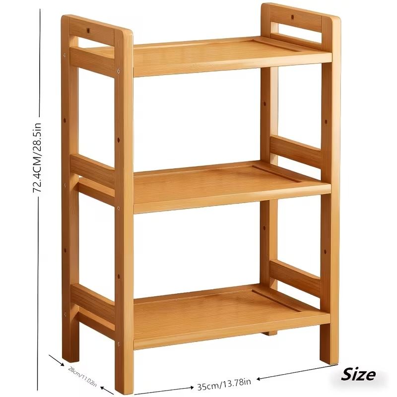 3-Tier Bamboo Storage Shelf – product view 8 of 8