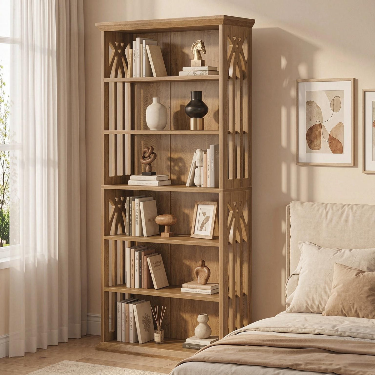 75-Inch 6-Tier Etagere Bookcase – product view 6 of 6