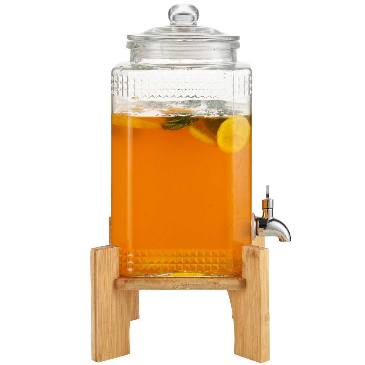 Set of 2 1.5-Gallon Glass Beverage Dispensers – main product view