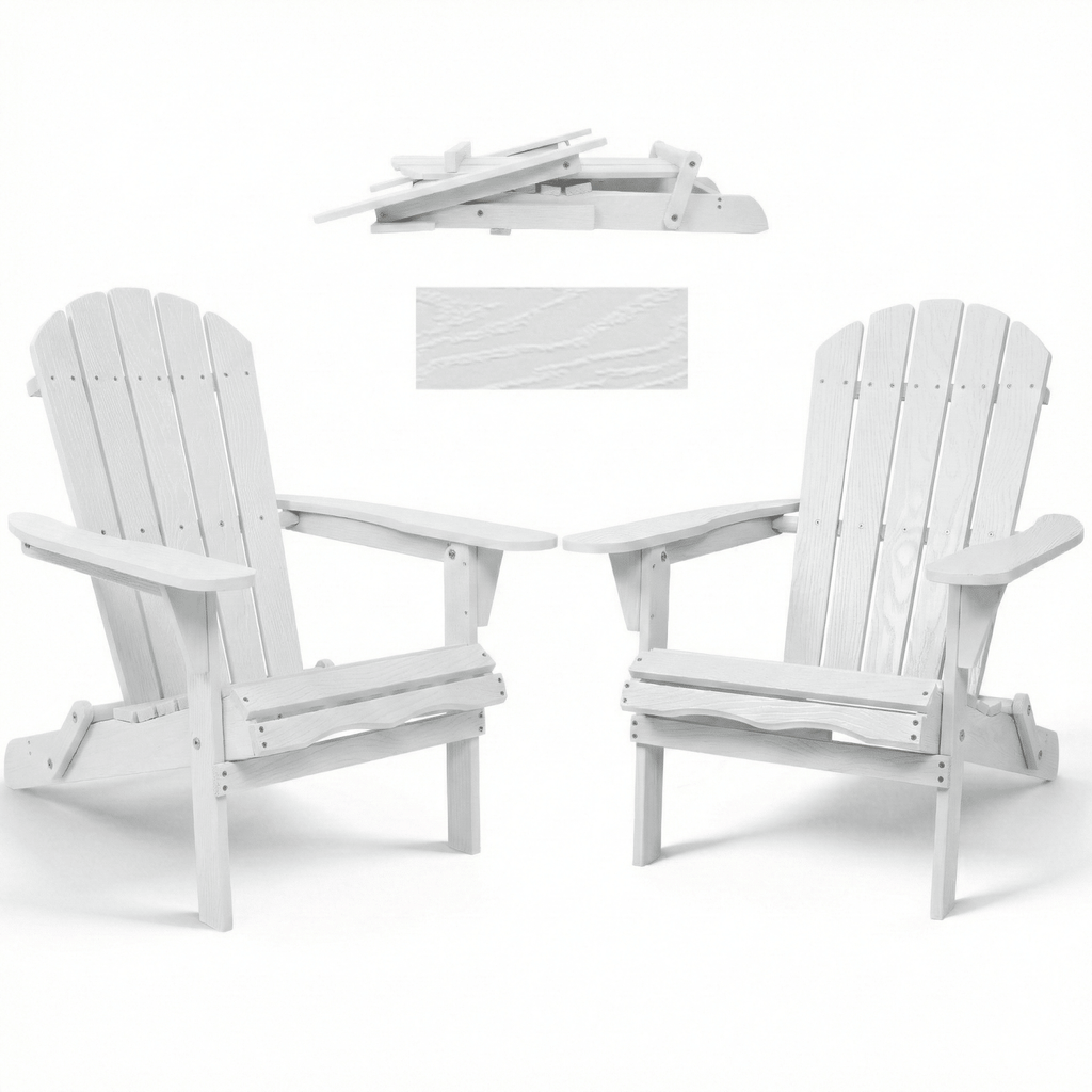 Folding Wood Adirondack Lounge Chair – product view 4 of 13