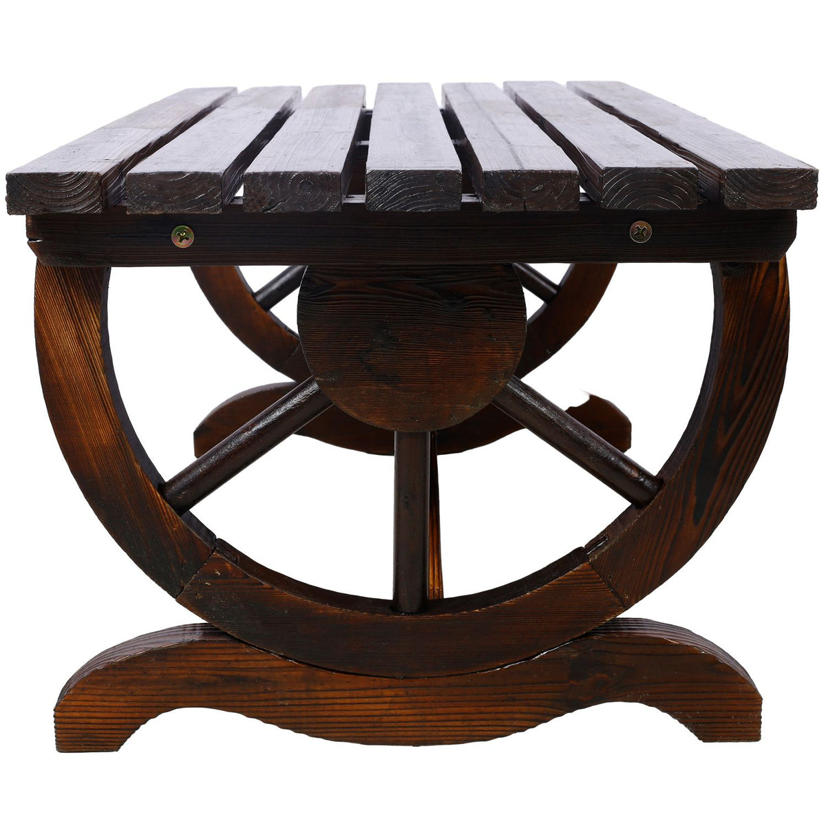 2-Person Wagon Wheel Garden Bench – product view 6 of 10