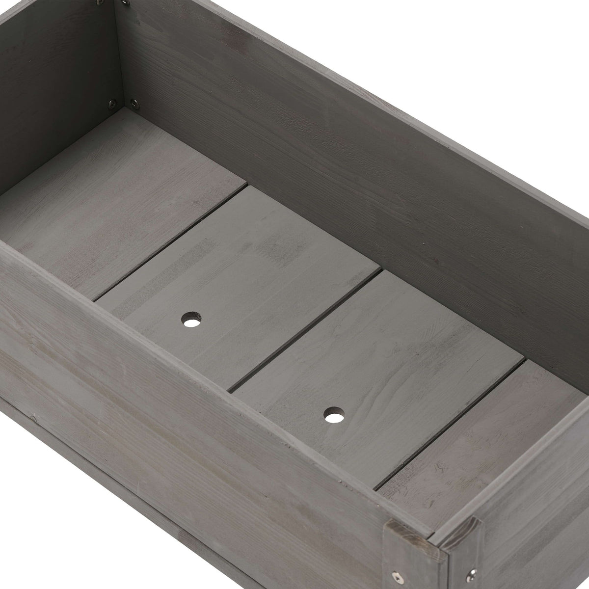 31-Inch Gray Elevated Wooden Planter – product view 4 of 5