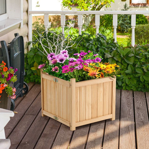 15-Inch Folding Fir Wood Planter – product view 2 of 10