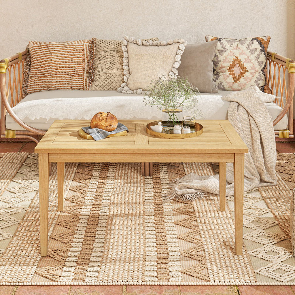 35.5-Inch Teak Outdoor Coffee Table – product view 3 of 10