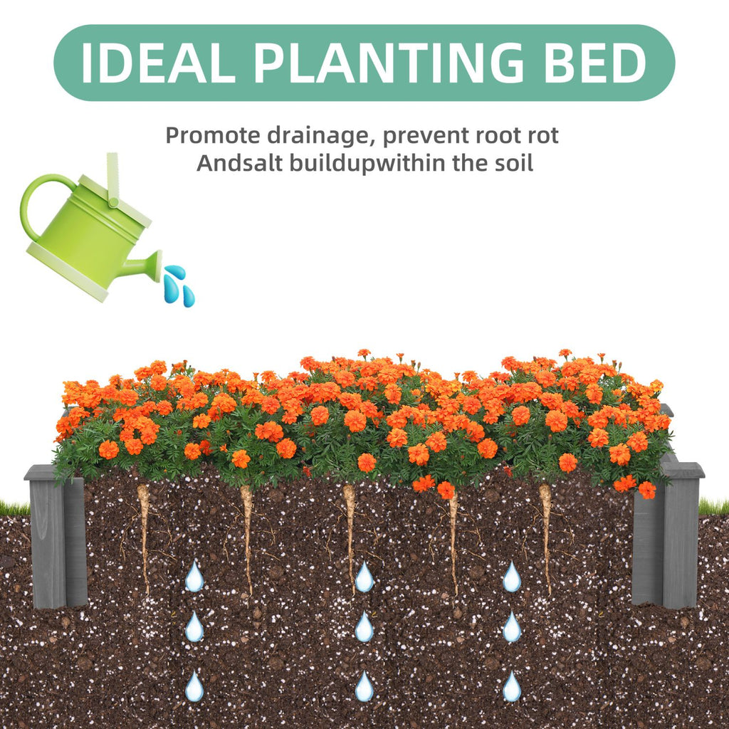 96-Inch Long Raised Garden Bed, Tool-Free Assembly – product view 6 of 15