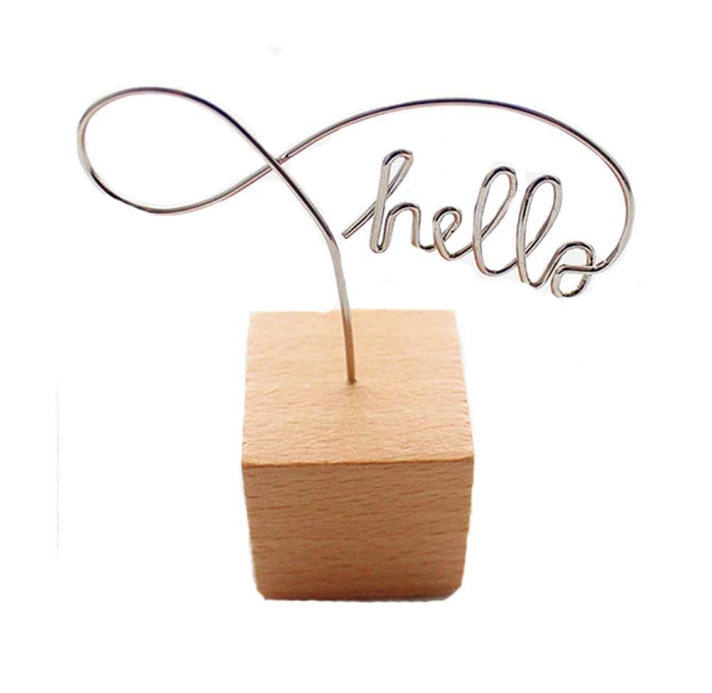 Set of 8 Hello Photo Clip Holders