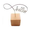 Set of 8 Hello Photo Clip Holders