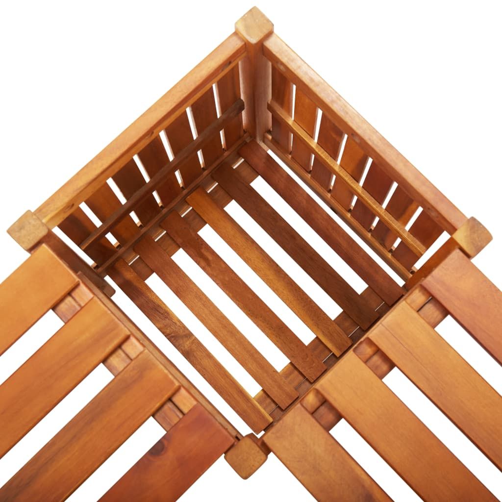 46-Inch Acacia Corner Bench with Planter – product view 6 of 9