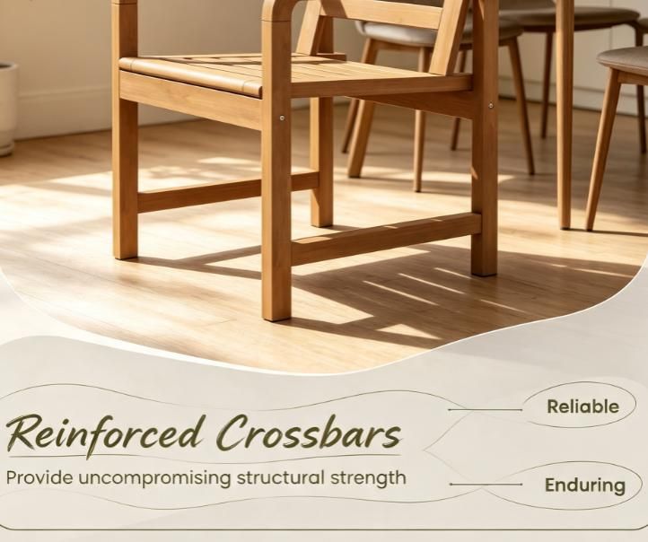 Natural Wood Patio Armchair – product view 4 of 6