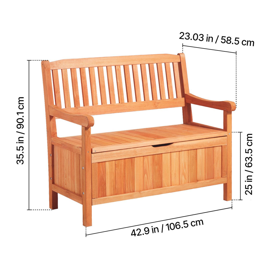 33-Gallon Outdoor Storage Bench – product view 8 of 11