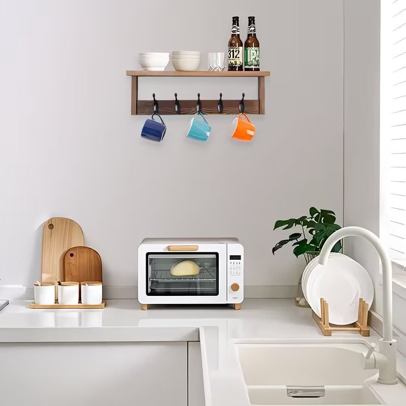 Wall-Mounted Coat Rack with Shelf – product view 13 of 14