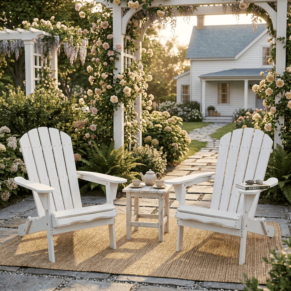 Folding Wood Adirondack Lounge Chair – product view 3 of 13