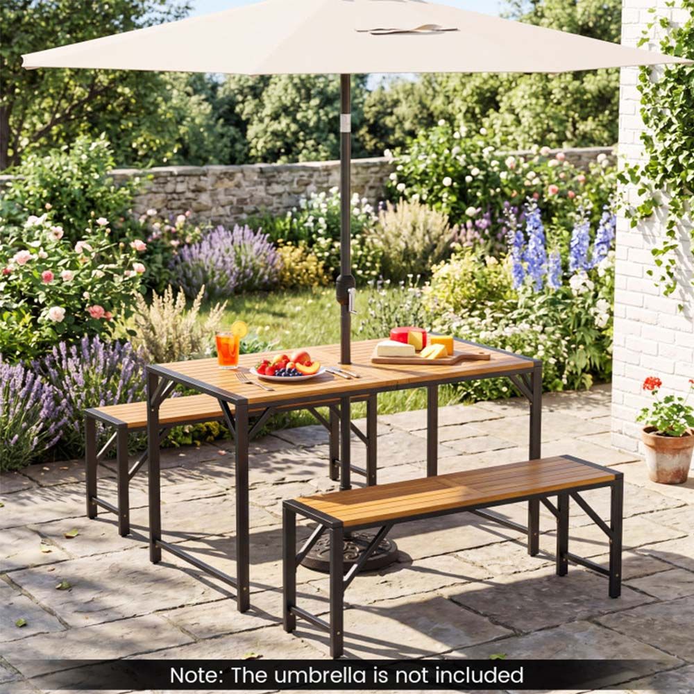 51-Inch Acacia Outdoor Dining Table – product view 4 of 11