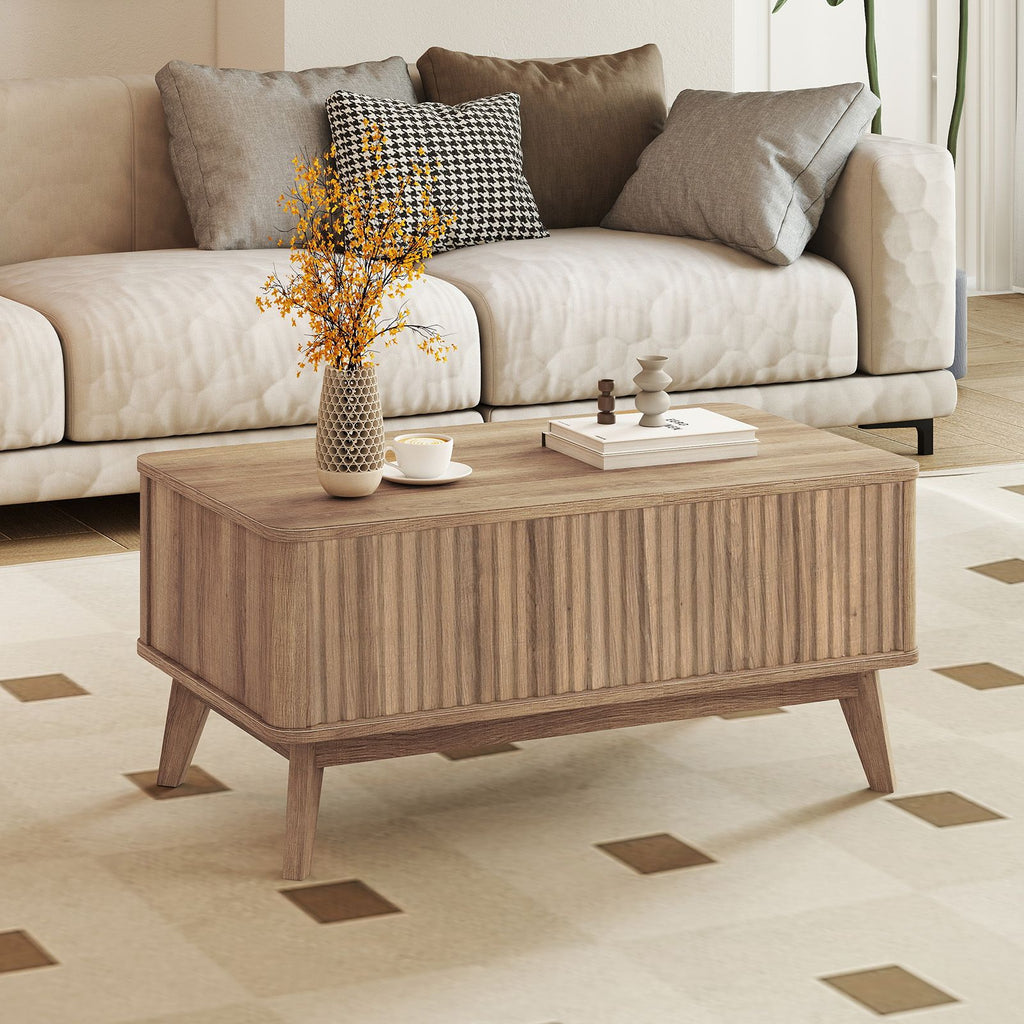 35.5-Inch Fluted Lift-Top Coffee Table – product view 8 of 12