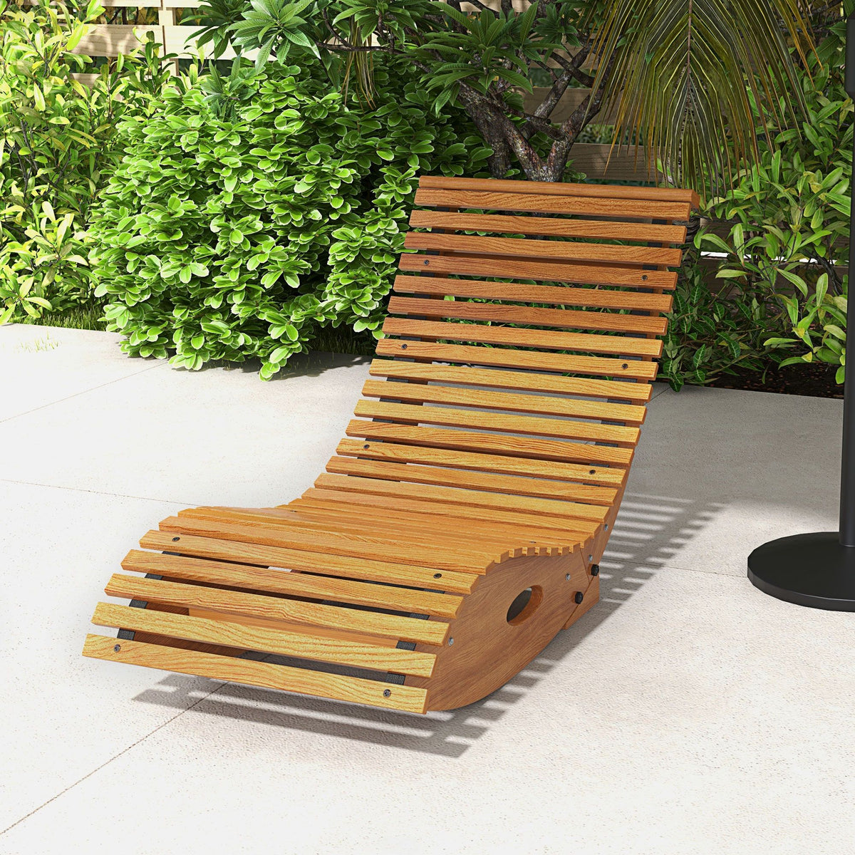 Teak Wood Outdoor Rocking Chair – product view 10 of 11