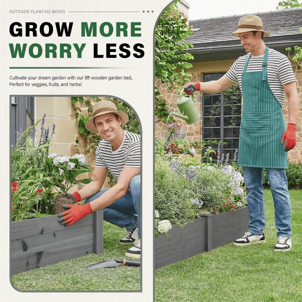 96-Inch Long Raised Garden Bed, Tool-Free Assembly – product view 15 of 15