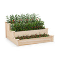 3-Tier Fir Wood Raised Garden Bed – main product view