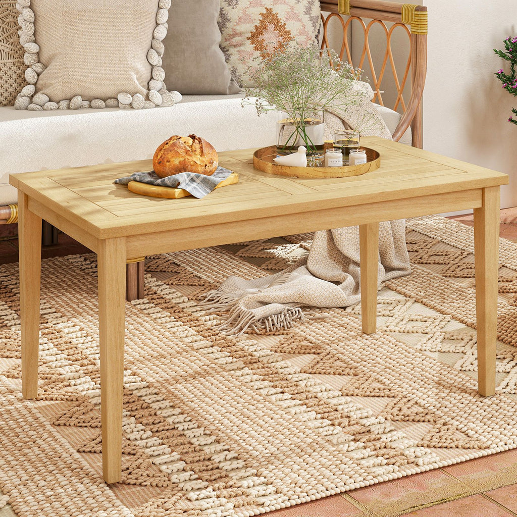 35.5-Inch Teak Outdoor Coffee Table – product view 5 of 10