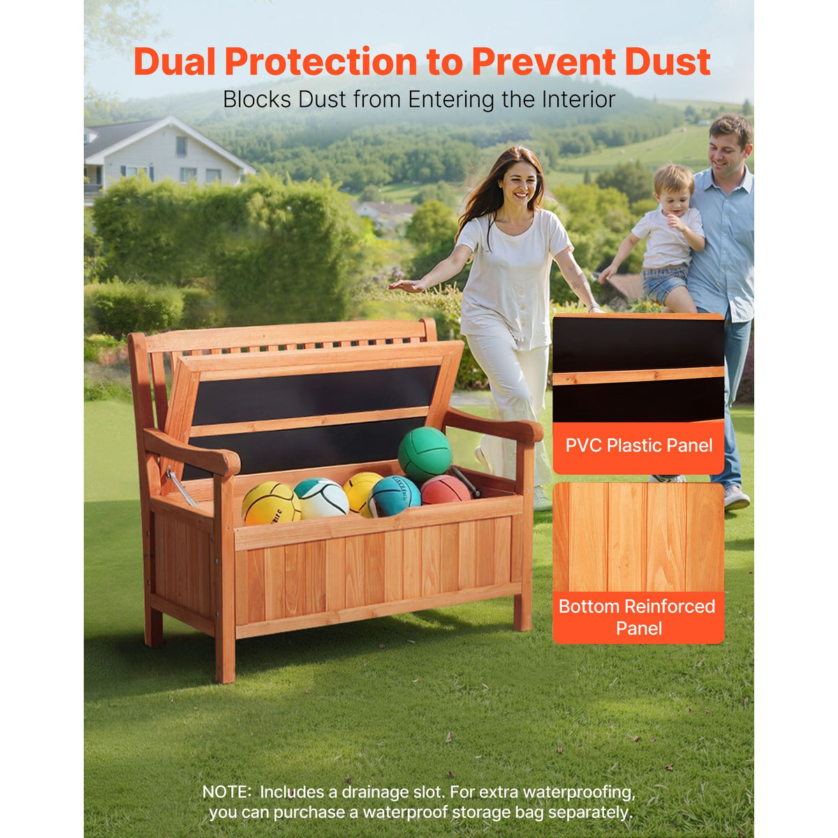 33-Gallon Outdoor Storage Bench – product view 4 of 11
