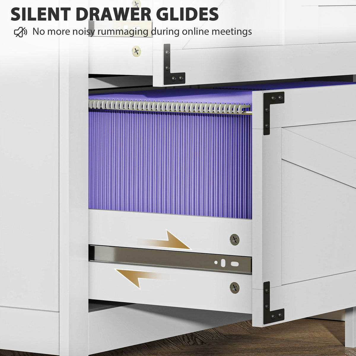 Farmhouse 4-Drawer Lateral File Cabinet – product view 6 of 11