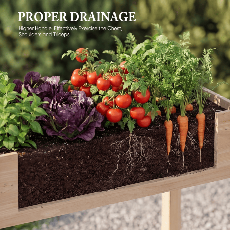 48-Inch Cedar Planter with Liner, Natural – product view 4 of 5