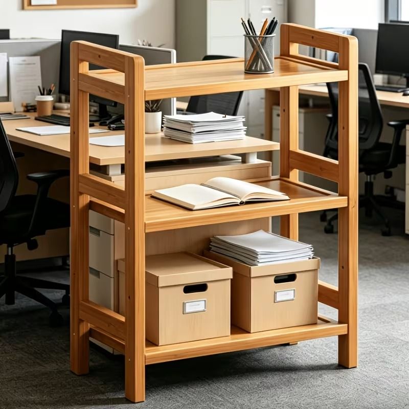 3-Tier Bamboo Storage Shelf – product view 5 of 8