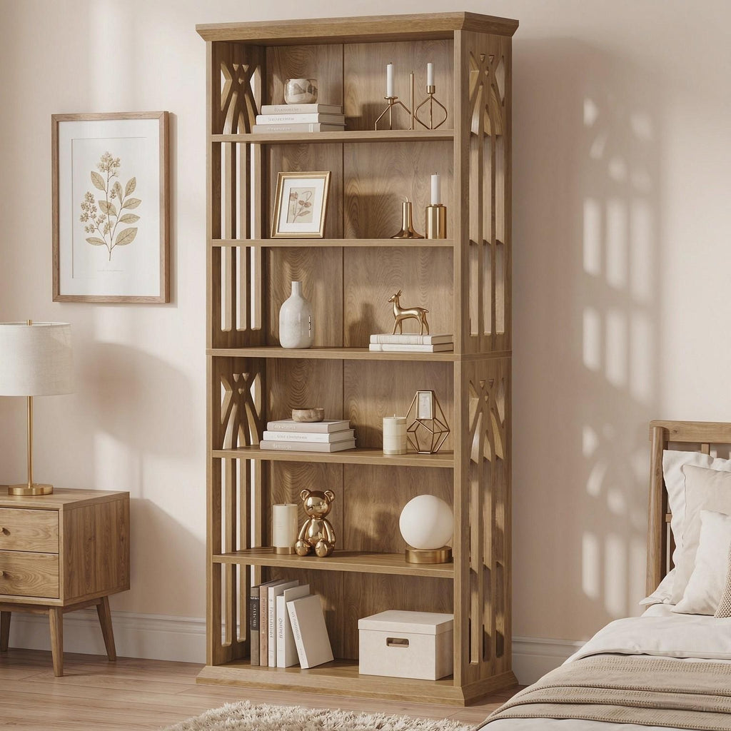 75-Inch 6-Tier Etagere Bookcase – main product view