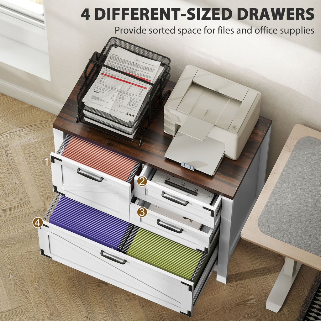 Farmhouse 4-Drawer Lateral File Cabinet – product view 4 of 11