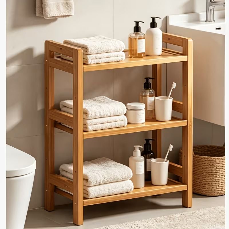 3-Tier Bamboo Storage Shelf – product view 4 of 8