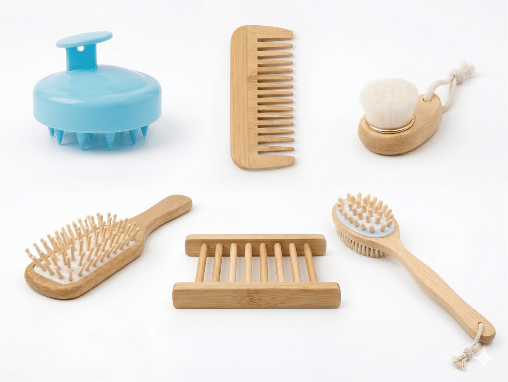 6-Piece Bamboo Bath Essentials Set – alternate product view 9