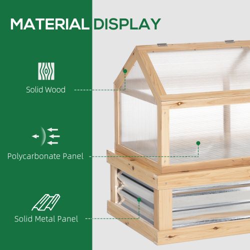 48-Inch Raised Garden Bed with Cold Frame Cover – product view 4 of 10