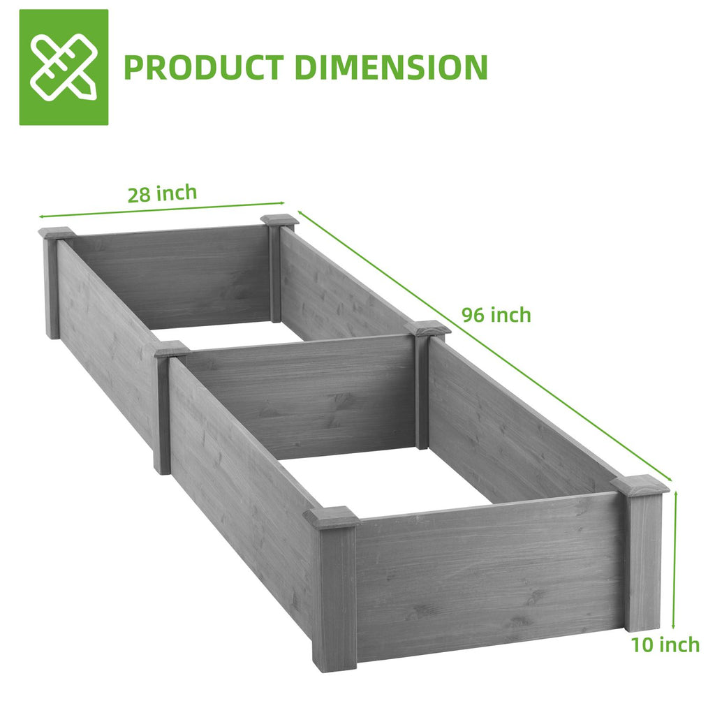 96-Inch Long Raised Garden Bed, Tool-Free Assembly – product view 14 of 15