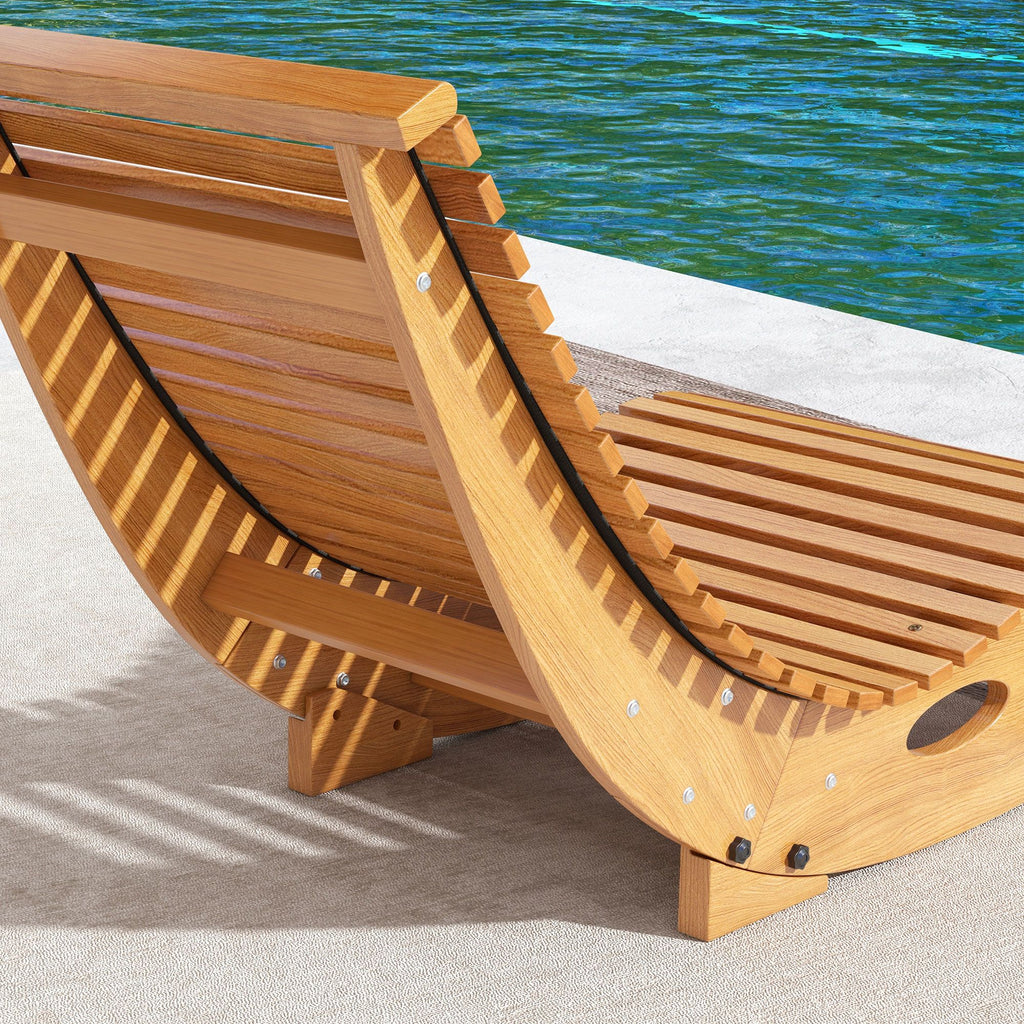 Teak Wood Outdoor Rocking Chair – product view 7 of 11