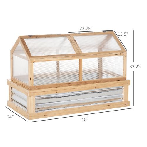 48-Inch Raised Garden Bed with Cold Frame Cover – product view 7 of 10