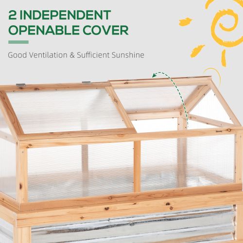 48-Inch Raised Garden Bed with Cold Frame Cover – product view 6 of 10