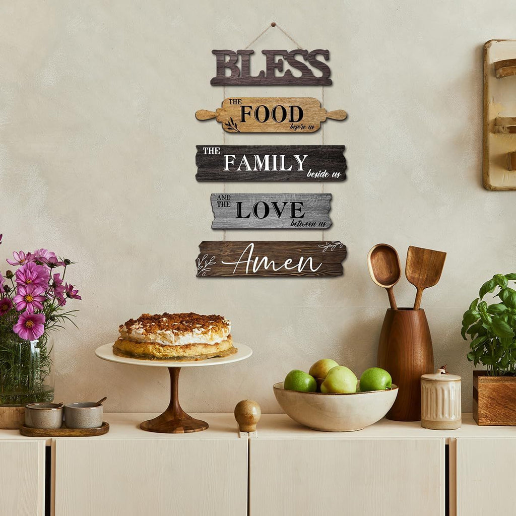 12x18-Inch “Bless the Food” Kitchen Wall Sign – alternate product view 6