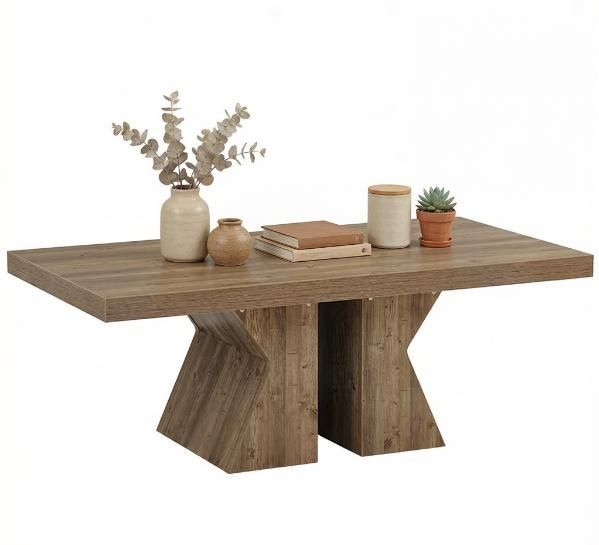 47-Inch Rustic Wood Coffee Table – product view 2 of 6