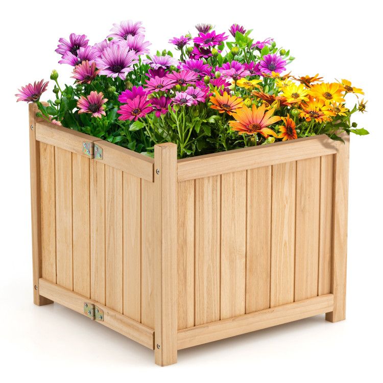 15-Inch Folding Fir Wood Planter – product view 7 of 10