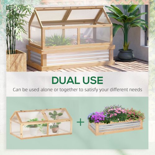 48-Inch Raised Garden Bed with Cold Frame Cover – product view 8 of 10