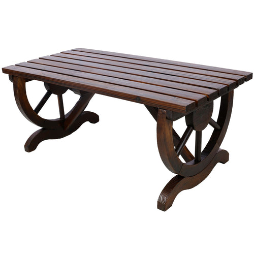 2-Person Wagon Wheel Garden Bench – product view 2 of 10