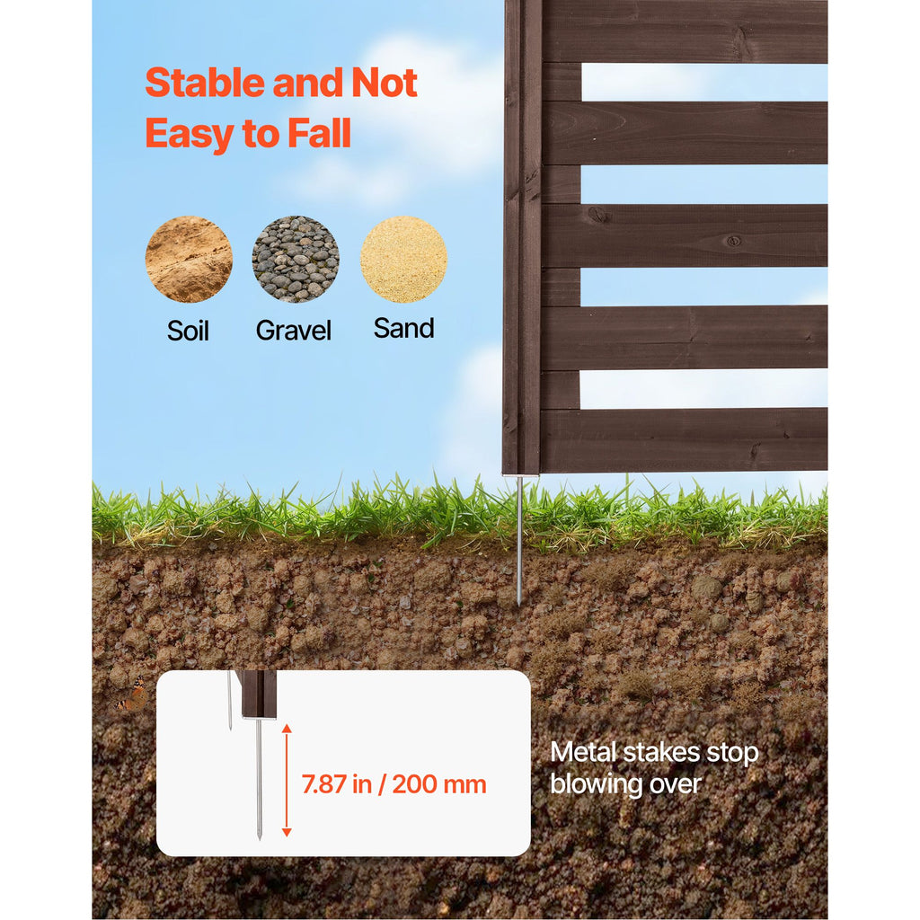 48-Inch 3-Panel Wood Privacy Fence – product view 4 of 12