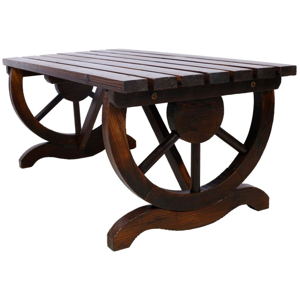 2-Person Wagon Wheel Garden Bench – product view 5 of 10