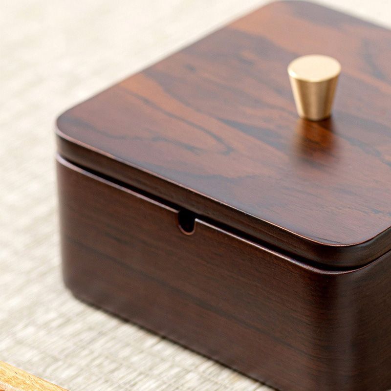Wood and Metal Covered Ashtray – product view 4 of 13