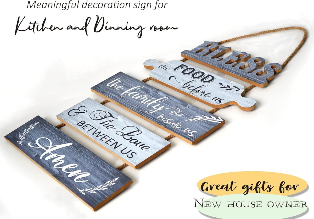 5-Piece 13x24-Inch Farmhouse Kitchen Wall Sign – alternate product view 4