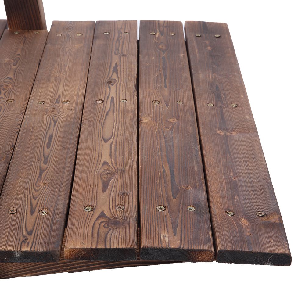 Carbonized Wood Decorative Garden Bridge – product view 13 of 14